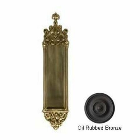 BRASS ACCENTS Gothic 3-.37 in. x 16 in. Push Plate Venetian Bronze A04-P5600-613VB